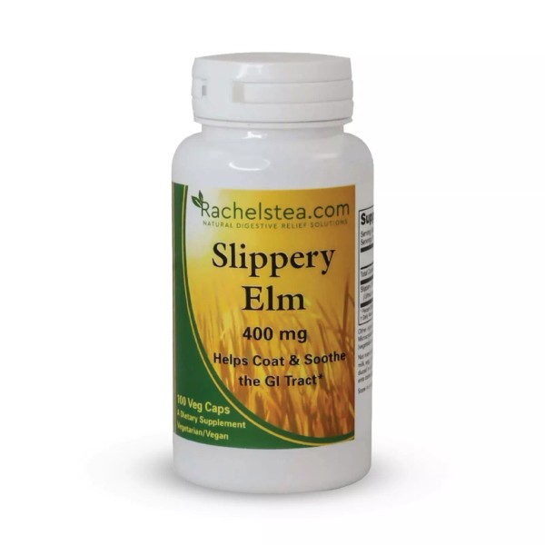 Rachel's Tea Slippery Elm Bark, 400 mg, 100 Capsules