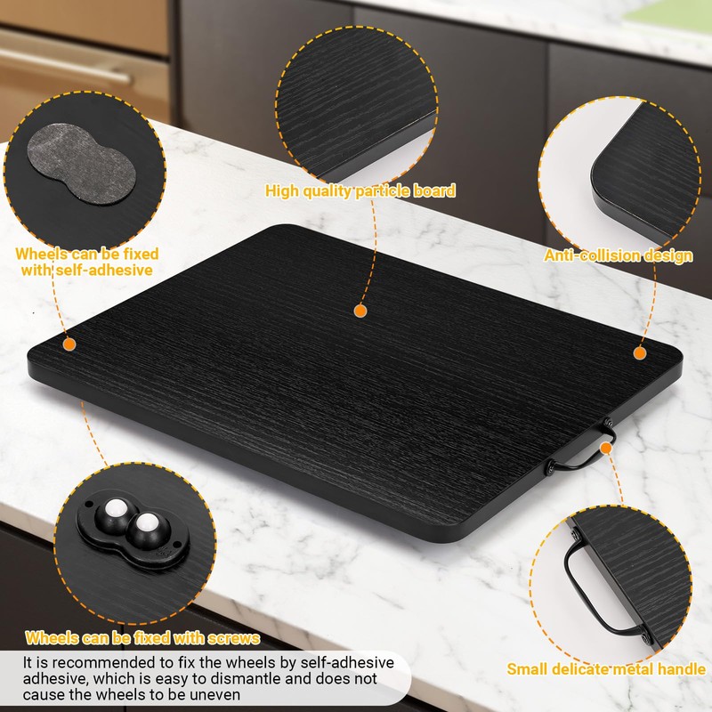 Sliding Tray for Coffee Maker, 360° Rotating Appliance Slider for