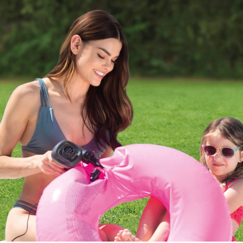 Intex 230 Volt Quick-Fill Ac/Dc Electric Pump, 66634, Schwarz