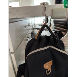 Volnamal Foldable Storage Table Purse Hooker for Table Handbag Hanger Table Purse Bag Hanger for Table Women's Bag Bag Holder for Table Table Purse Bracket Set 2 (Crytal Quicksand)