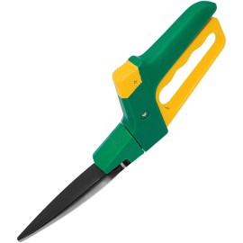 Zenport Z118 Grass Shears, 180-Degree Adjustable Blade Angle, Green - 1 Pack