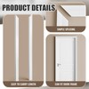 Maasechs 5 Pcs Mitered White PVC Brickmould Outdoor Door Trim