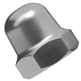 M6 (6mm) Hexagon Domed Cap Nuts Fit Screws Bolts A2 Stainless Steel (Pack of 20) A03E