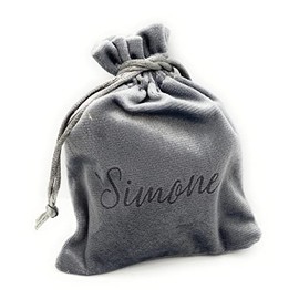 lasergravierter Samtbeutel personalisiert Geschenk Verpackung