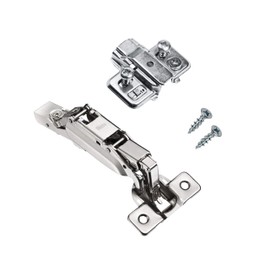 Rok Titus Kitchen Cabinet Hinge with 3mm Mounting Plate 170 Degree Frameless Euro Lazy Susan-FL3 Concealed T45S0M170 + TCCA3MMP Kit European Made (1, Lazy Susan Overlay-FL3)