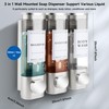 MEKOTRIN Soap Dispenser, Shampoo and Conditioner Dispenser, Shower Soap Dispenser