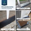 diconfa Rubber Mat Rubber Strips with Fabric Insert 5 mm