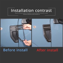 autotrim000 For Ford Maverick 2022 Carbon Fiber Side Door Fender Air Vent Cover Trim Sticker