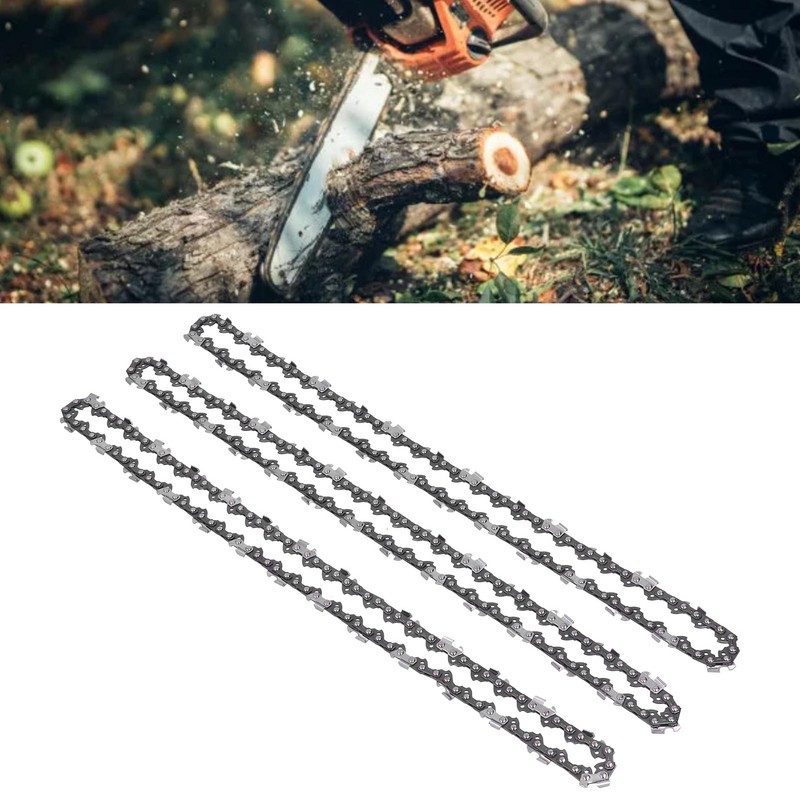 3Pcs Chainsaw Chain Universal Part 3/8in Pitch 1.3mm Middle Guide