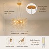XYDikssn Modern Gold Crystal Tree Chandelier - 24 Inch 10-Light