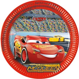 Procos DY10273864 - Cars Party Set Small, Plates, Napkins and Cups, Table Decoration, Birthday Decoration