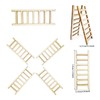 HONBAY 20PCS Wooden Mini Ladders Fairy Garden Accessories for Dollhouse