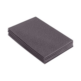 FabricLA Hojas de tela de fieltro acrílico para manualidades | Cuadrados de fieltro precortados de 9 x 12 pulgadas (20 x 30 cm) | Hojas de tela de fieltro para manualidades y manualidades, pasatiempos, disfraces y decoración | Gris platino, 5 piezas