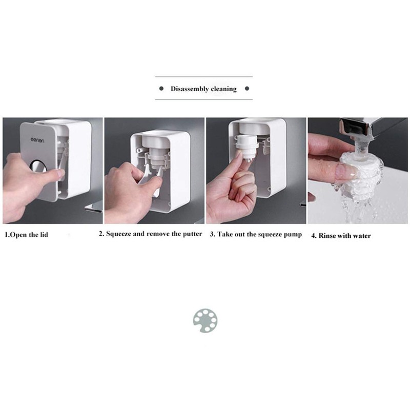 MHTECH wall-mounted toothpaste dispenser Automatic Squeezer Toothpaste Dispenser-Waterproof and dust