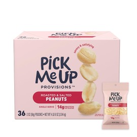Staples Pick Me Up Provisions Roasted & Salted Peanuts, 2 oz., 36 Bags/Box (PM62983)