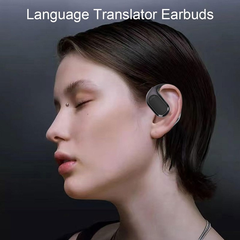 Pyhodi Real Time Language Translator Earbuds, Open Ear AI Translation