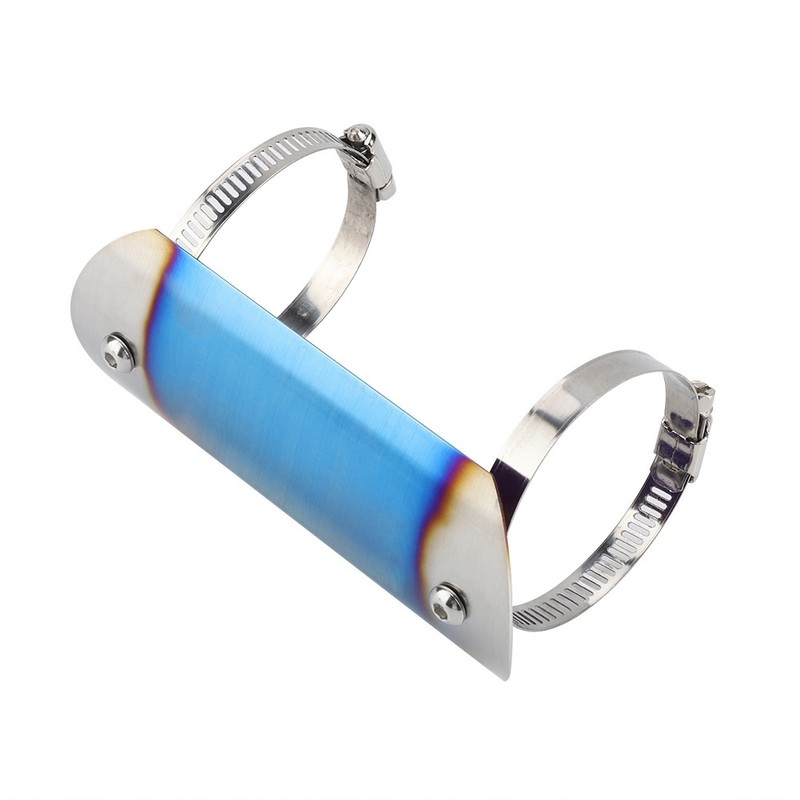 Motorcycle Exhaust Middle Pipe Heat Shield Link Tube Protector Cover