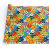 Fabric Tablecloth, Washable, Cotton Polyester Tablecloth, Colourful Flowers, 100 x