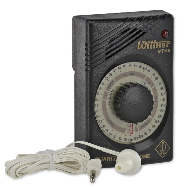 Wittner MT-50 Quartz Metronom inklusive Ohrhörer mit keepdrum Mikrofasertuch