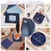 ORIGACH Pack of 20 Sashiko Stencils 14 x 14 cm