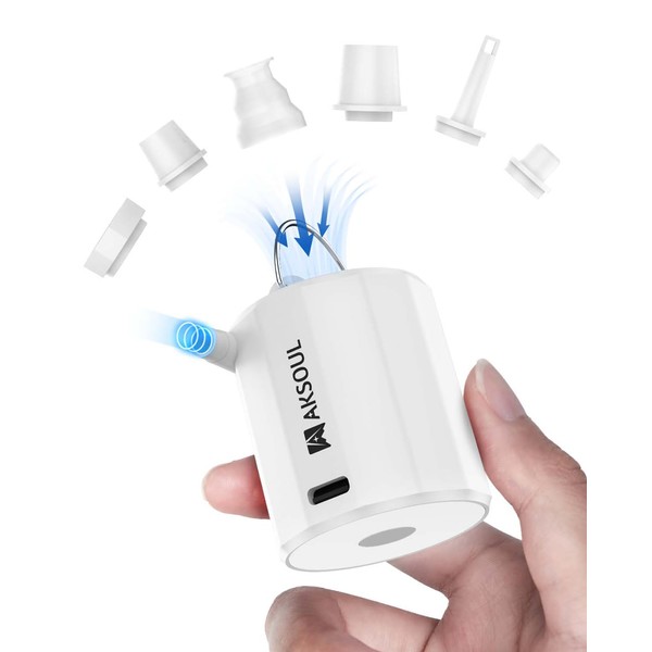 Elektrische Luftpumpe Akku Pumpe für luftmatratze: Mini Portable Electric Air