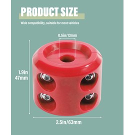 2pcs Winch Stopper,Winch Cable Hook Stopper,Winch Cable Stopper Rubber Winch Stopper,Car Accessories Winch Rope Bump Shock Saver Dampener Absorbent Stopper,Winch Stopper (Red)