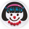 Dinner Do's Kids Dinnerware Plates Food Faces-Set of 3-Girl's Style