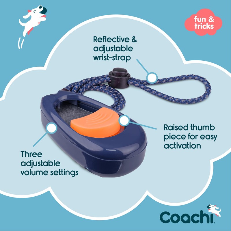 Company of Animals Coachi Multi-Clicker, Dog Accessory, Volume Control with