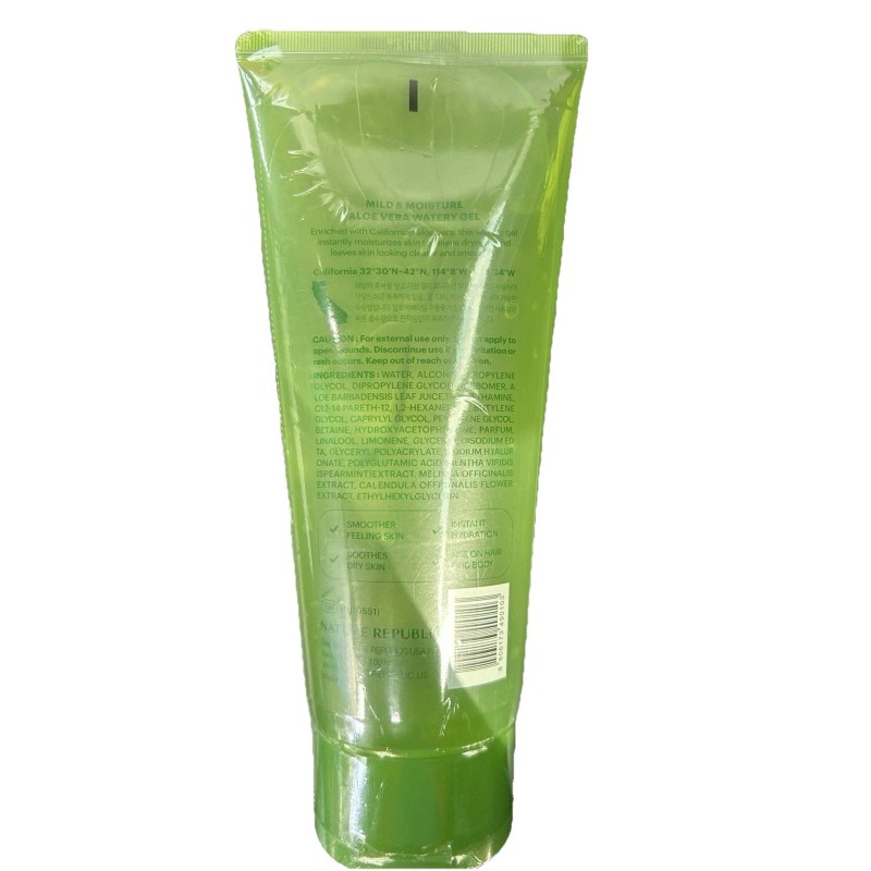 Nature Republic Mild & Moisture Aloe Vera Watery Gel, 8.45