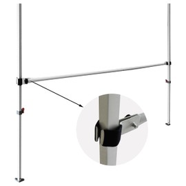 Eurmax USA Universal Pop-Up Canopy Tent Rail Bars for 10X10,10X15,10X20 Pop-Up Canopy,Tent Half Wall Hardware Only,2-Pack