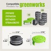 Eventronic 14 Pack Replacement Spool for Greenworks Weed Eater, 0.065"