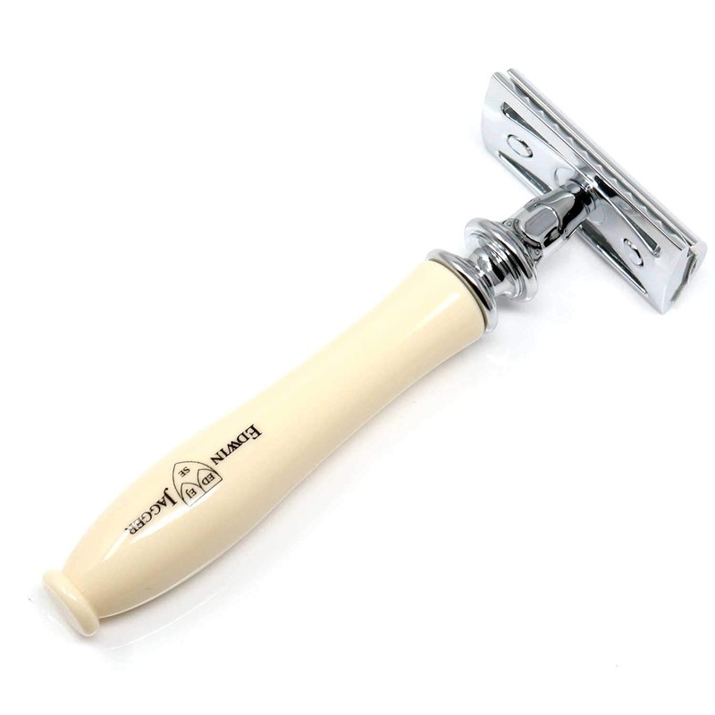 Edwin Jagger Chatsworth Imitation Ivory Traditional Safety Razor