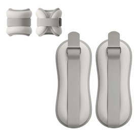 2 Wrist and Ankle Weights. Weighted Ankle 0.3kg/0.5kg/0.75kg/1kg/1.5kg with Adjustable Strap for Home Exercise, Yoga, Cardio, Fitness and Rehabilitation.