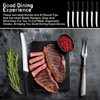 ddseexhe 32 Pcs Serrated Steak Knives Set,8.5 Inch Stainless Steel