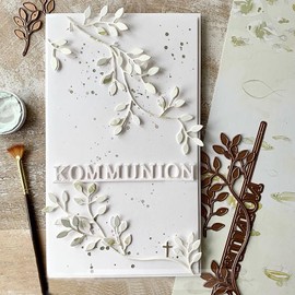 Lapoo Wicker 3D Backgrounds Frame Metal Cutting Die for Scrapbooking, New Cutting Dies DIY Album Card Making Decor Paper Craft Metal Die Cuts Party Wedding Decorations (Wicker 6.1 x 4.1 in)