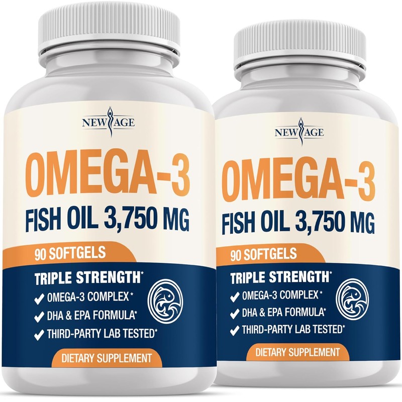New Age Aceite de Pescado Omega 3 de Triple Potencia