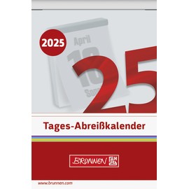 BRUNNEN Tear-off calendar (2025), 1 page = 1 day, 65 × 98 mm
