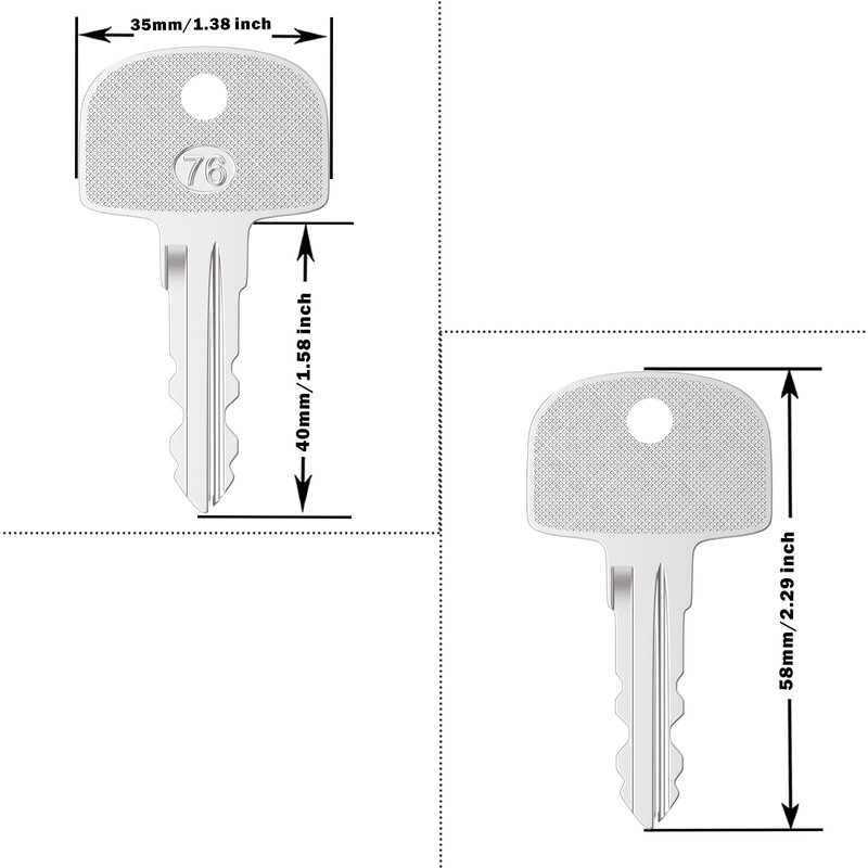 Heavy Ignition Keys, 10Pcs 601 Sany Key fits Sany Mini