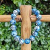 Unbranded K2 Granite Azurite Jasper 8MM Bead Healing Reiki Balance