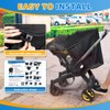 Orzbow Stroller Sun Shade Cover, Removable Stroller Shade Extender with