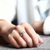 DIOWUS Granddaughter Hug Ring For Hope Rings, Stainless Steel Motivation
