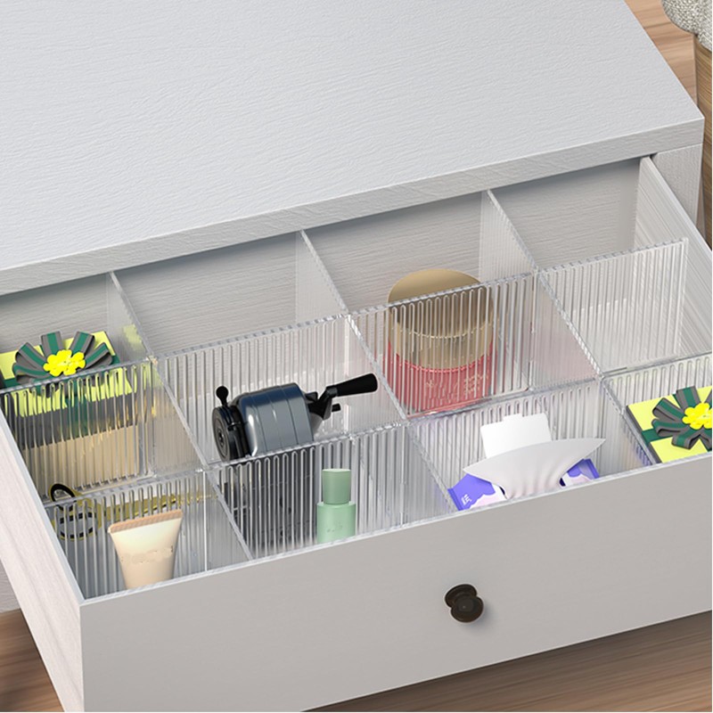 Onerbuy 8pcs Adjustable Grid Drawer Dividers DIY Plastic Closet Separator