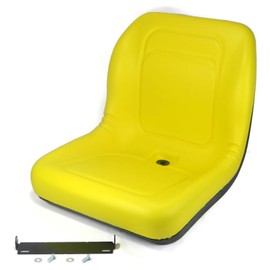 Anihoslen Yellow HIGH Back SEAT w/Pivot Rod Bracket for John Deere 445 455 SST16 SST18 Supplier_id_theropshop, UGEIO140251965627819