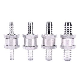 Non Return Valve Inline 6mm 8mm 10mm 12mm One Way Fuel Air Water Pipe Petrol Diesel (6MM)