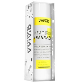VVIViD V2 Premium Line HTV Heat Transfer Vinyl Film 15ft by 1ft Roll (White)