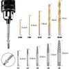 Litensh 10 Pcs Screw Extractor with Cobalt Drill Bit Set