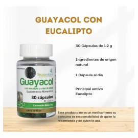 Guayacol Con Eucalipto 30 Cpsulas Tecnonatura Sin Sabor                                                                                               