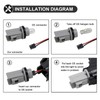 Mynoway 4PCS Smoked Lens LED Side Marker Lamp Replacement for
