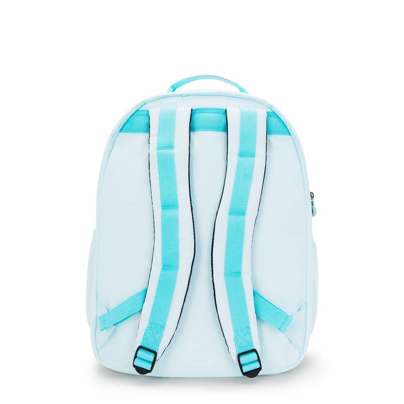 Kipling Seoul Extra Large Metallic 17" Laptop Backpack Blue Sky