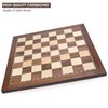 AMEROUS 15 Inches Walnut Wood Chess Board Only, Professional Tournament